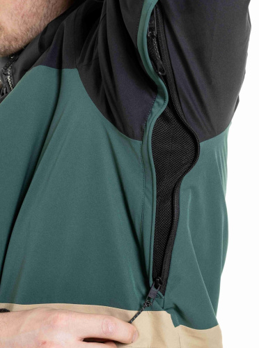 detail MEATFLY MANIFOLD SNB&SKI JACKET pánská lyžařská bunda black/safari