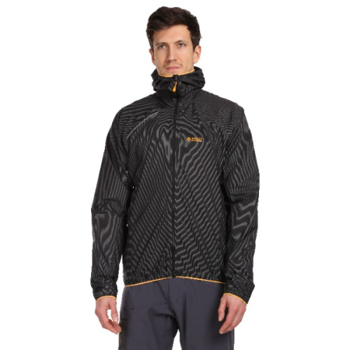 detail DIRECT ALPINE ZERO 1.0 pánská outdoorová bunda anthracite/mango