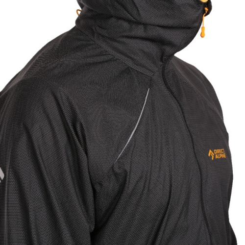 detail DIRECT ALPINE ZERO 1.0 pánská outdoorová bunda anthracite/mango