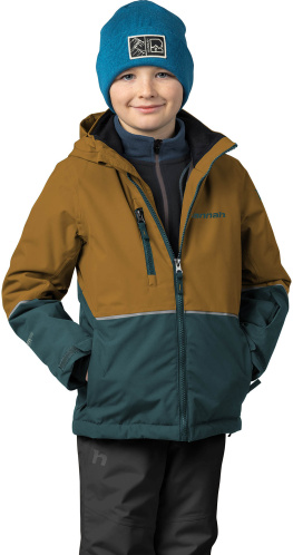 detail HANNAH ANAKIN JR dětská lyžařská bunda golden brown/sea mss