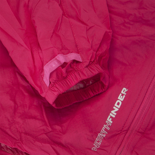 detail NORTHFINDER 2L NORTHKIT BU-4268OR dámská sbalitelná bunda 2L NORTHKIT rose