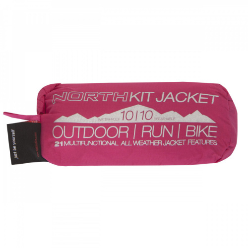 detail NORTHFINDER 2L NORTHKIT BU-4268OR dámská sbalitelná bunda 2L NORTHKIT rose