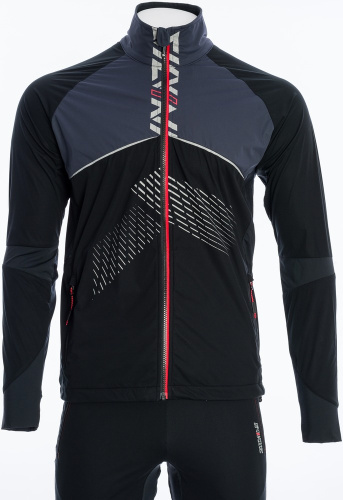 detail Pánská bunda na běžky SILVINI NATISONE MJ1500 black/charcoal