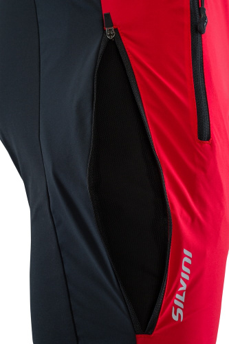 detail SILVINI SORACTE WP1145 dámské skialpové kalhoty black/red