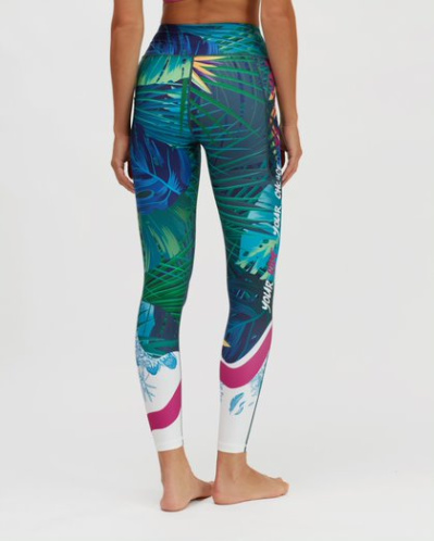 detail SILVINI VEROLI WP1909 dámské legíny ocean-fuchsia