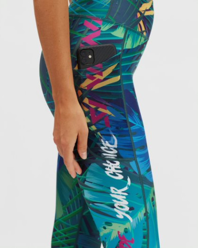 detail SILVINI VEROLI WP1909 dámské legíny ocean-fuchsia