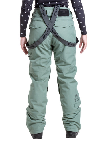 detail MEATFLY FOXY dámské SNB & SKI kalhoty sea spray