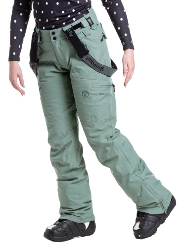 detail MEATFLY FOXY dámské SNB & SKI kalhoty sea spray