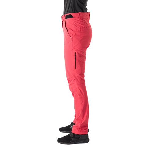 detail NORTHFINDER TRIA dámské trekové kalhoty 4-Way Stretch rychleschnoucí coral