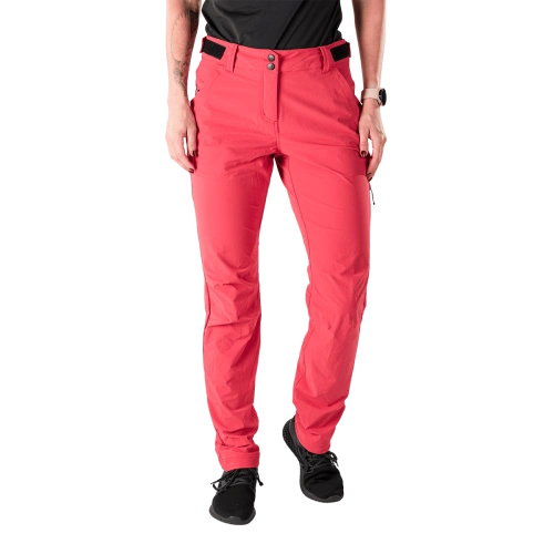 detail NORTHFINDER TRIA dámské trekové kalhoty 4-Way Stretch rychleschnoucí coral