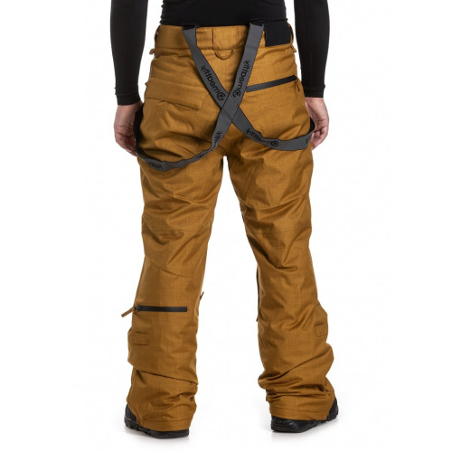 detail Klahoty pánské zimní MEATFLY GNAR 3 PANTS camel heather