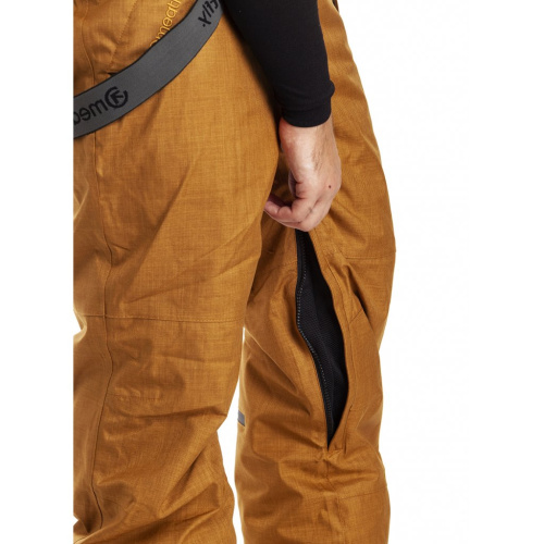 detail Klahoty pánské zimní MEATFLY GNAR 3 PANTS camel heather