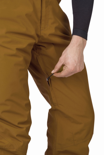 detail HANNAH SLATER FD pánské lyžařské kalhoty golden brown