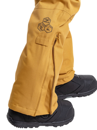 detail MEATFLY GARY pánské SNB & SKI kalhoty wood