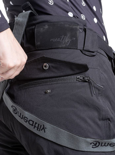 detail MEATFLY FOXY dámské SNB & SKI kalhoty black