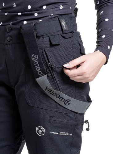 detail MEATFLY FOXY dámské SNB & SKI kalhoty black