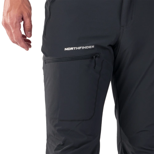 detail NORTHFINDER SET pánské turistické kalhoty Stretch vodoodpudivé grey