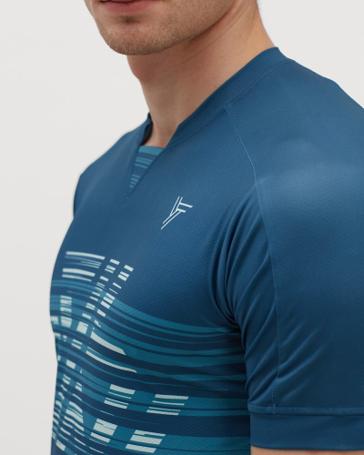 detail SILVINI GALLO MD2017 pánský MTB dres ocean-lake