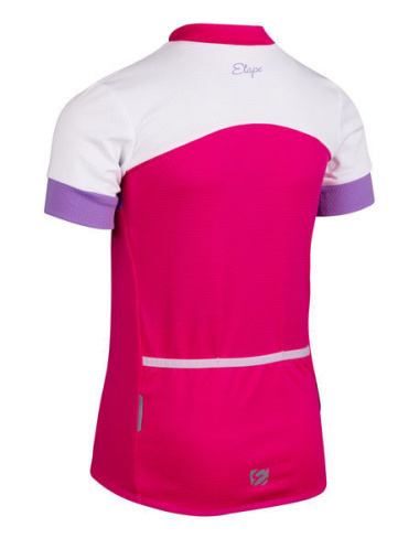 detail ETAPE PEDDY 2.0 dětský cyklistický dres lila/růžová