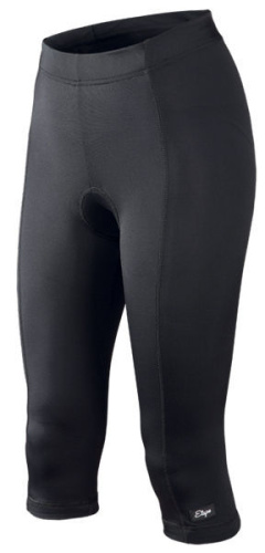 detail Dámské cyklistické kalhoty ETAPE LADY 3/4 s vložkou černá