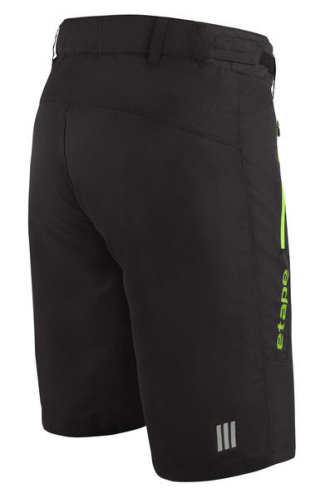 detail ETAPE FREEDOM pánské volné cyklistické kalhoty černá/zelená