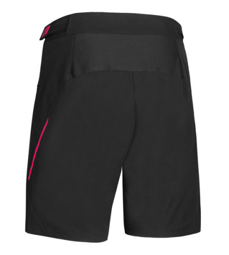 detail ETAPE CAT 2.0 dámské volné cyklistické kalhoty černá/růžová