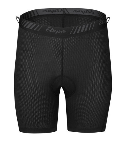 detail ETAPE CAT 2.0 dámské volné cyklistické kalhoty černá/růžová