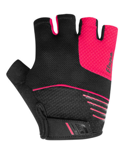 detail ETAPE BETTY 2.0 dámské rukavice na kolo černá/růžová