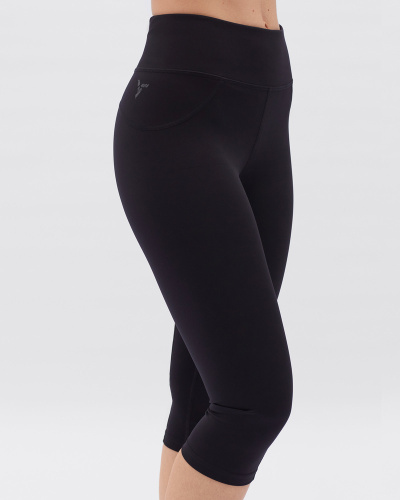 detail SILVINI LUTTANA 3123-WP2246-08082 dámské sportovní kraťasy 3/4 černá