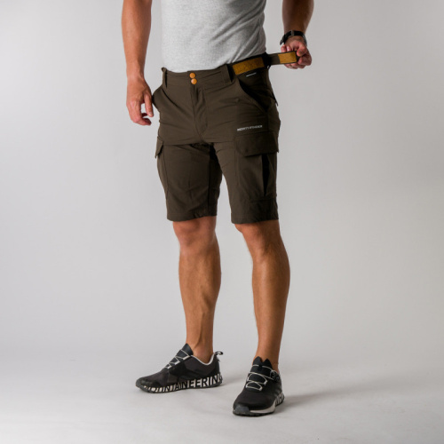 detail NORTHFINDER SAMIR BE-3360OR pánské strečové outdoor kraťasy mustang