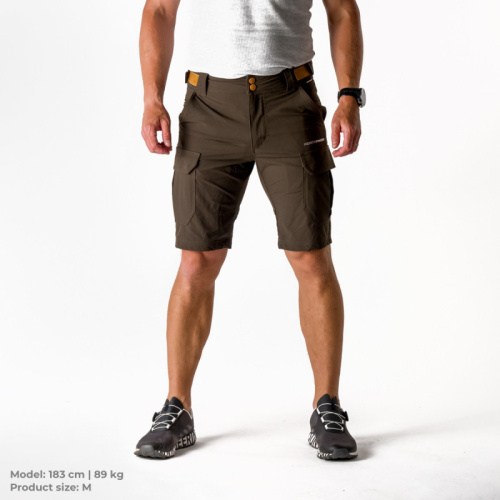 detail NORTHFINDER SAMIR BE-3360OR pánské strečové outdoor kraťasy mustang