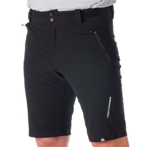 detail NORTHFINDER IRA BE-3401OR pánské lehké kraťasy černá