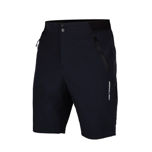 detail NORTHFINDER ARSENI BE-3529OR pánské rychleschnoucí turistické šortky black