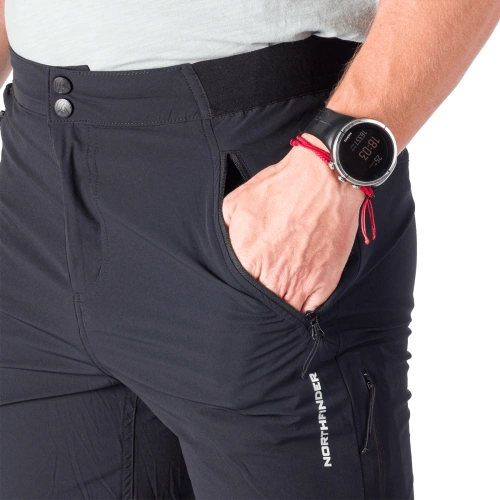 detail NORTHFINDER ARSENI BE-3529OR pánské rychleschnoucí turistické šortky black