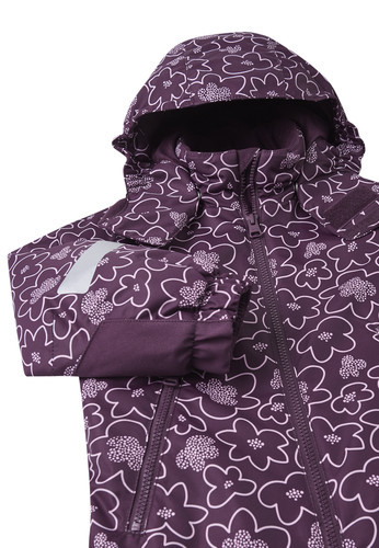 detail REIMA KURIKKA dětská zimní kombinéza s membránou deep purple