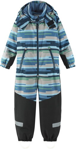 detail REIMA KURIKKA dětská zimní kombinéza s membránou blue ocean