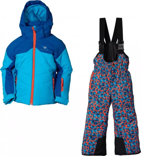 detail WITEBLAZE LEON dětská lyžařská souprava modrá/červená