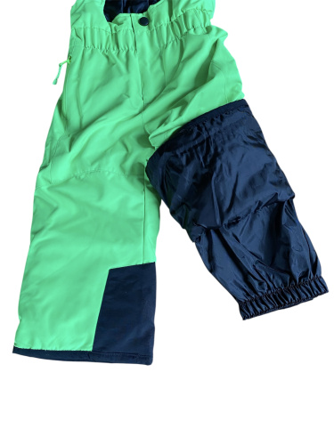 detail STUF CHARLIE dětská zimní souprava kalhoty+bunda modrá/zelená
