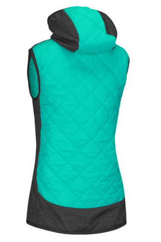 detail ETAPE ARTEMIS PRO 2.0 dámská zateplená vesta mint/černá