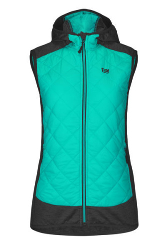 detail ETAPE ARTEMIS PRO 2.0 dámská zateplená vesta mint/černá