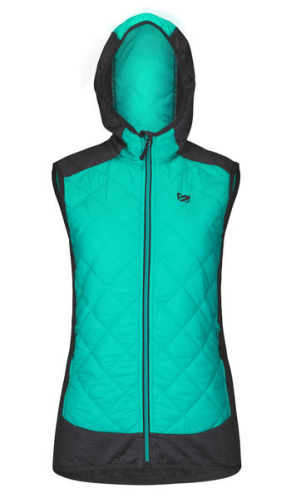 detail ETAPE ARTEMIS PRO 2.0 dámská zateplená vesta mint/černá