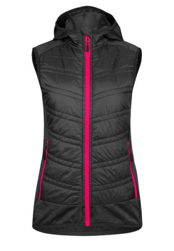 detail ETAPE ARTEMIS PRO 2.0 dámská zateplená vesta černá/růžová