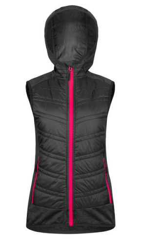 detail ETAPE ARTEMIS PRO 2.0 dámská zateplená vesta černá/růžová