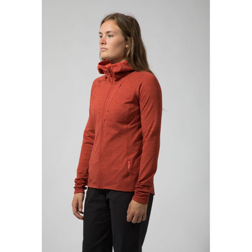 detail Dámská mikina s kapucí MONTANE Protium Hoodie paprika