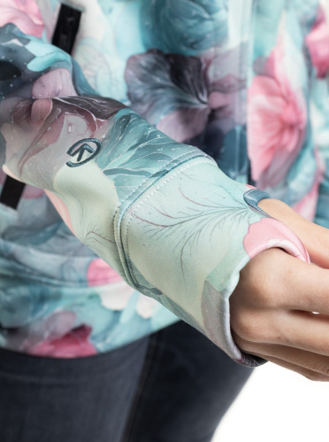 detail MEATFLY OMNI dámská technická mikina black/flower