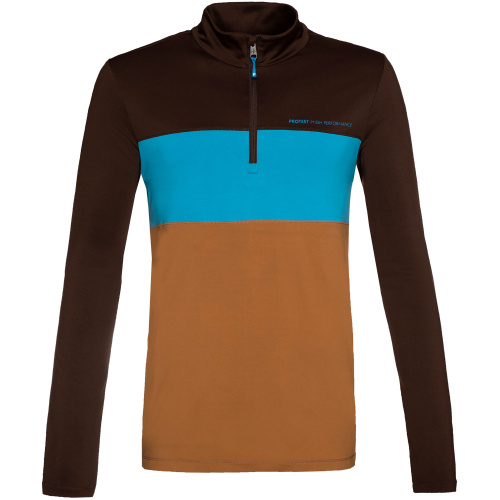 detail PROTEST pánská mikina 1/4 zip BLUES beige