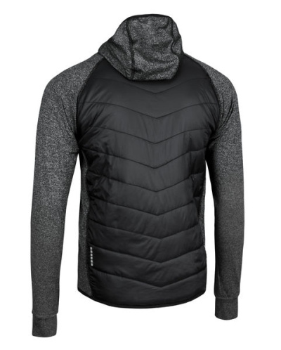 detail Pánská hybridní mikina s kapucí ETAPE CRUX PRO černá