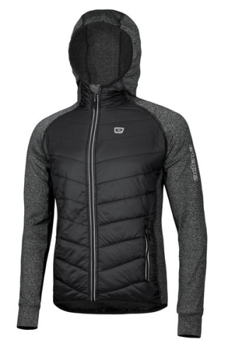 detail Pánská hybridní mikina s kapucí ETAPE CRUX PRO černá