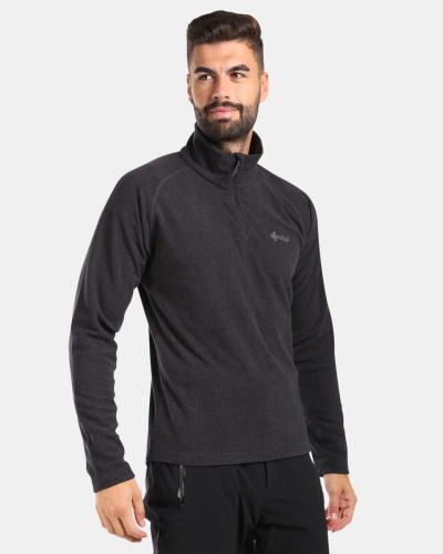 detail KILPI ALMERI-M pánská fleecová mikina black