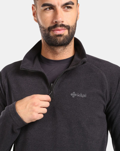 detail KILPI ALMERI-M pánská fleecová mikina black